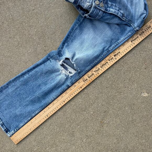 Buckle BKE Payton Universal Fit Mid Rise Bootcut Distressed Jeans 26S ABK7833S - Picture 8 of 8